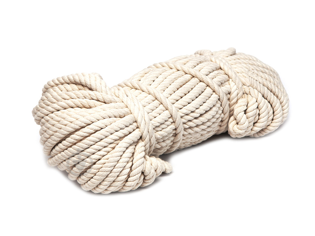 Мотузка бавовняна 10 мм (50 м.), фото 1