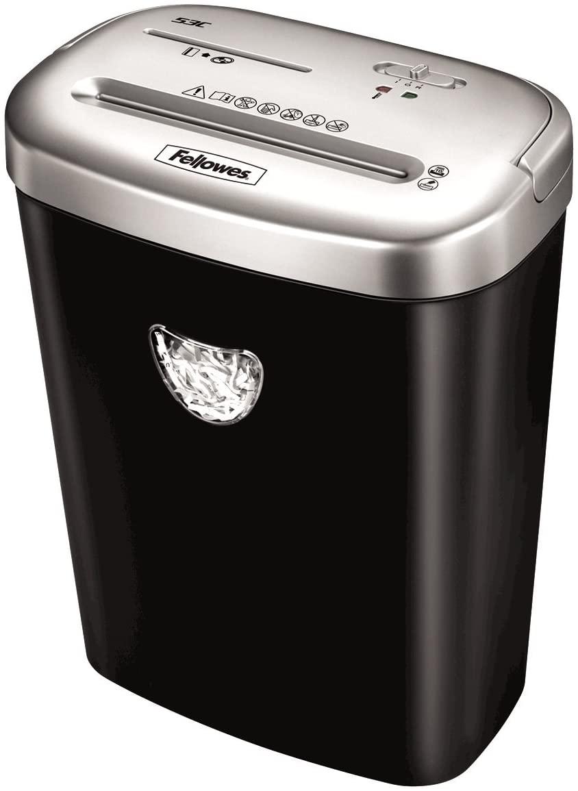 Шредер Fellowes 53C 10 листов 4х35 мм 23 л (f.U4653101)