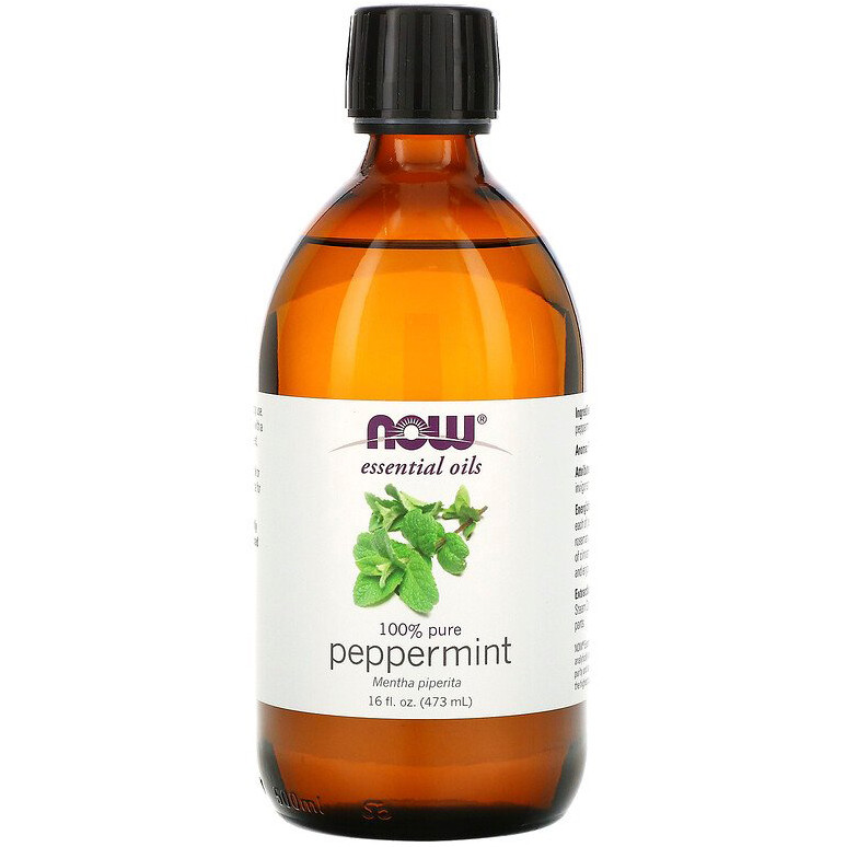 Ефірне масло перцевої м'яти NOW Foods, Essential Oils "Peppermint" (473 мл)