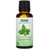 Органическое эфирное масло мяты NOW Foods, Organic Essential Oils "Spearmint" (30 мл)