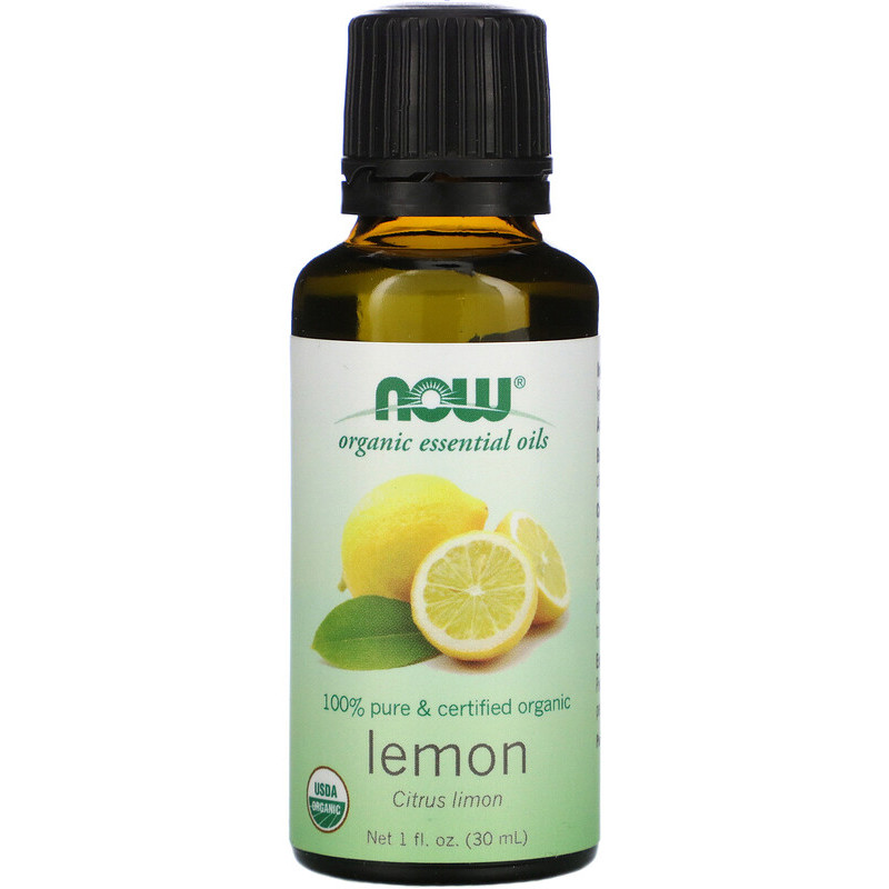 Органічна ефірна олія лимона NOW Foods, Organic Essential Oils "Lemon" (30 мл), фото 1