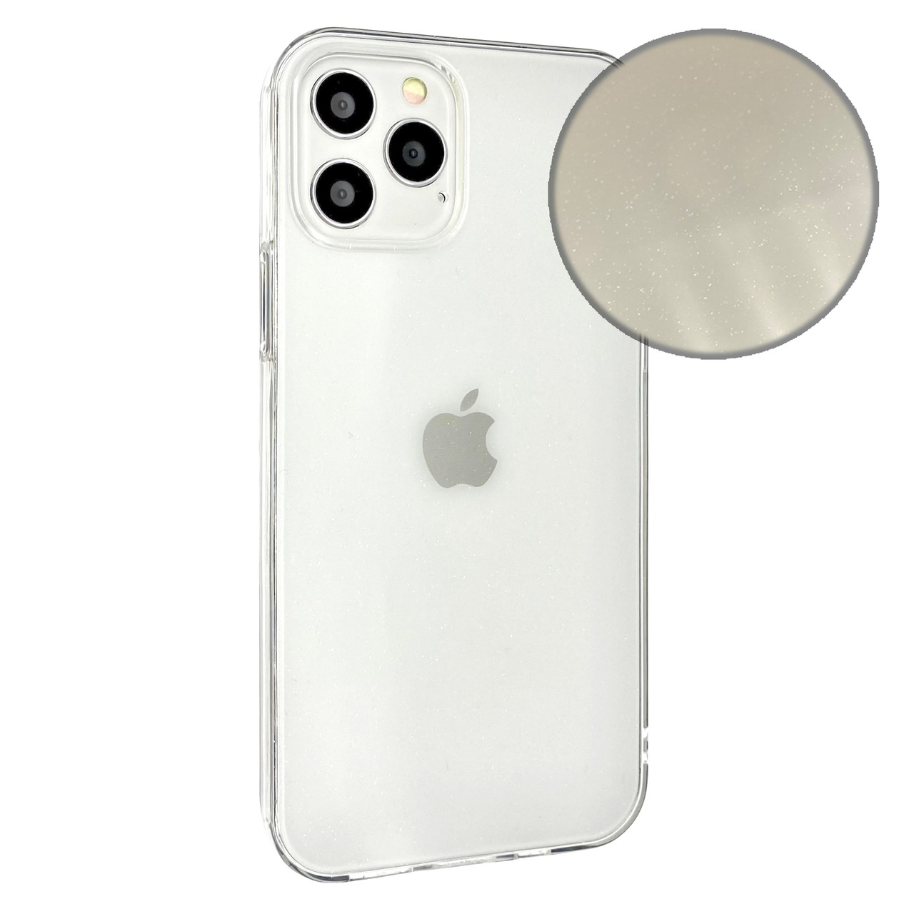 Чохол-накладка Silicone Molan Cano Jelly Glitter Clear Case для Apple iPhone 12 Pro Max 6.7" (clear)