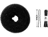 Валик бублик для прически для волос 9 см средний + 20 шпильки для волос