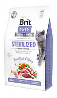 Brit Care Cat Grain Free Sterilized & Weight Control беззерновой корм для стерилизованных кошек, 2 кг