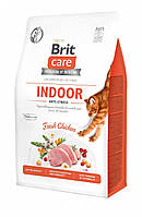 Brit Care Cat Grain Free Indoor Anti-Stress беззерновой корм для дорослих домашніх кішок
