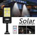Світильник вуличний на сонячній батареї з датчиком руху Solar Street Light уличный светильник, фото 3