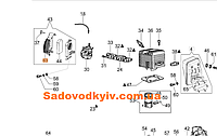 Крышка воздушного фильтра для бензинового опрыскивателя Oleo-Mac MB 80 (365200247BR)