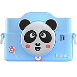 Фотоапарат дитячий цифровий 2 камери 28 Мп Panda блакитний, рожевий, червоний, фото 2