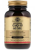 Коензим Q10 Солгар Solgar CoQ10 60 mg 60 капсул, фото 2