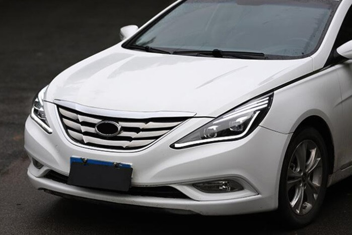 Передні фари Hyundai Sonata YF (09-14) тюнінг Full Led оптика, фото 1