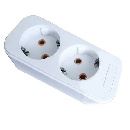 Колодка 2 гнізда з заземленням Lynx Ny95000265, фото 1