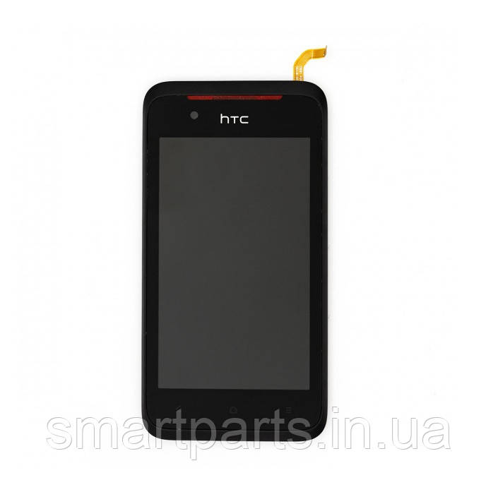 Дисплей для HTC Desire 210 Dual Sim з сенсором (тачскрін) і рамкою чорний Оригінал (Перевірено)