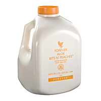 Гeль-сік Aлoе з Пepcикoм, Форевер, Forever Aloe Bits Nektar Peaches, 1л