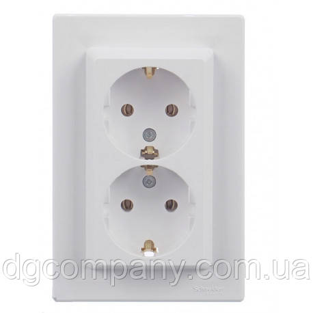 Розетка Schneider Asfora біла EPH3000121, фото 1