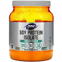 Изолят соевого белка NOW Foods, Sports "Soy Protein Isolate" без вкусовых добавок, в порошке (544 г)