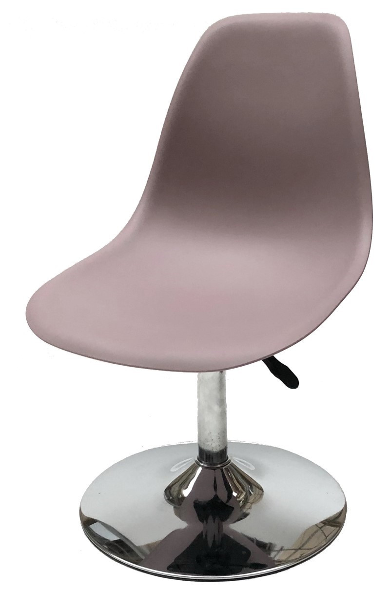 Стілець Nik CH-BASE пурпуровий 66 пластик, хромована опора-блин, дизайн Charles and Ray Eames, фото 1