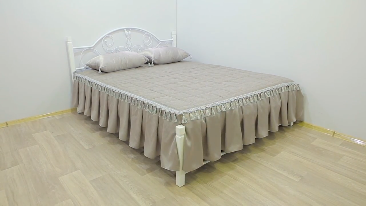 Металлическая кровать Анжелика на деревянных ножках ТМ «Металл-Дизайн» - фото 5 - id-p983203393