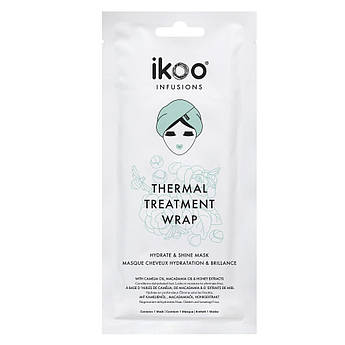 Термальна маска-шапочка зволоження і блиск Ikoo Thermal Treatment Wrap Hydrate & Shine 35 г