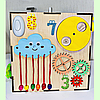 Бизикуб 24*24*24 "Хмарка" на 38 елементів - розвиваючий будиночок, бизиборд, бизидом, бизикубик, фото 2