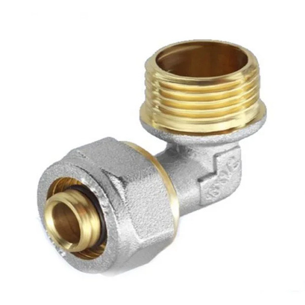 Кут для металопластикової труби із зовнішнім різьбленням 16х1/2