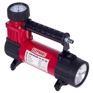 Компресор 100psi/14Amp/30л/ліхтар/прикур./ ELEPHANT КА-12175