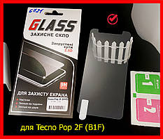 Захисне скло для Tecno Pop 2F (B1F) у пакованні, загартоване скло техноп 2ф