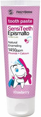 ДИТЯЧА ЗУБНА ПАСТА ДЛЯ ЧУТЛИВИХ ЗУБІВ ФРЕЗІДЕРМ SENSITEETH EPISMALTO TOOTHPASTE 1.450ppm 50 мл