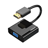 Переходник hdmi vga BASEUS HD Converter (HDMI 4K to VGA) Черный