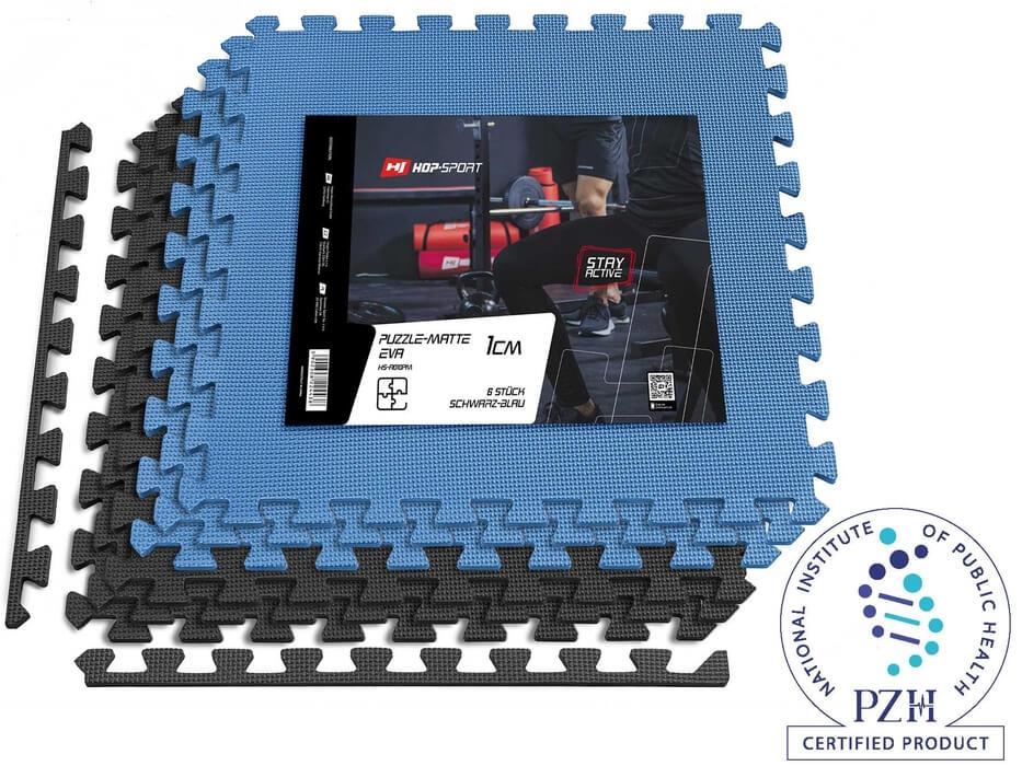 Защитный коврик Hop-Sport EVA Синий/черный - фото 1 - id-p1328324365