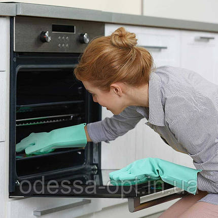 Рукавички для миття посуду із щіткою KITCHEN GLOVES, фото 1