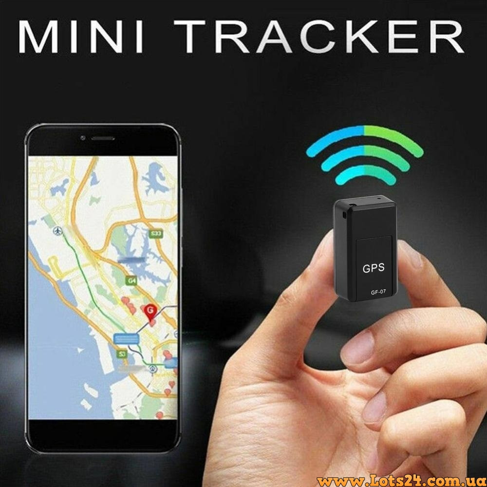 Портативний GPS-трекер GF-07 компактний GSM маячок портативна автосигналізація