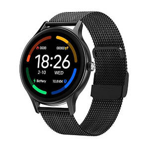Розумний жіночій смарт годинник Smart Watch NO.1 DT66 Мілан Чорний