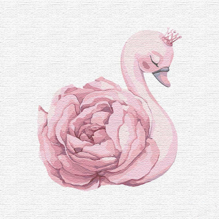 Картина за номерами. "Принцеса лебідь" 30 * 30см KHO2358