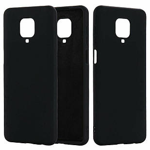 Чехол Silicone case full для Xiaomi Redmi Note 9 Pro Max Black