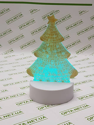 3D нічник з об'ємним оптичним ефектом (Ведмідь)