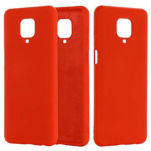 Чохол Silicone case full для Xiaomi Redmi Note 9 Pro Max Red