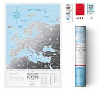 Скретч карта 630014 "Travel Map Silver Europe"
