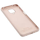 Чехол Silicone case full для Xiaomi Redmi Note 9 Pro Max Pink Sand, фото 4