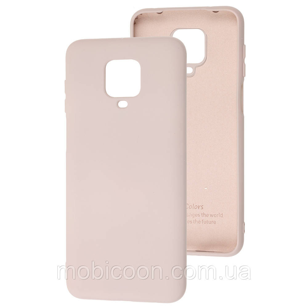 Чехол Silicone case full для Xiaomi Redmi Note 9 Pro Max Pink Sand, фото 1