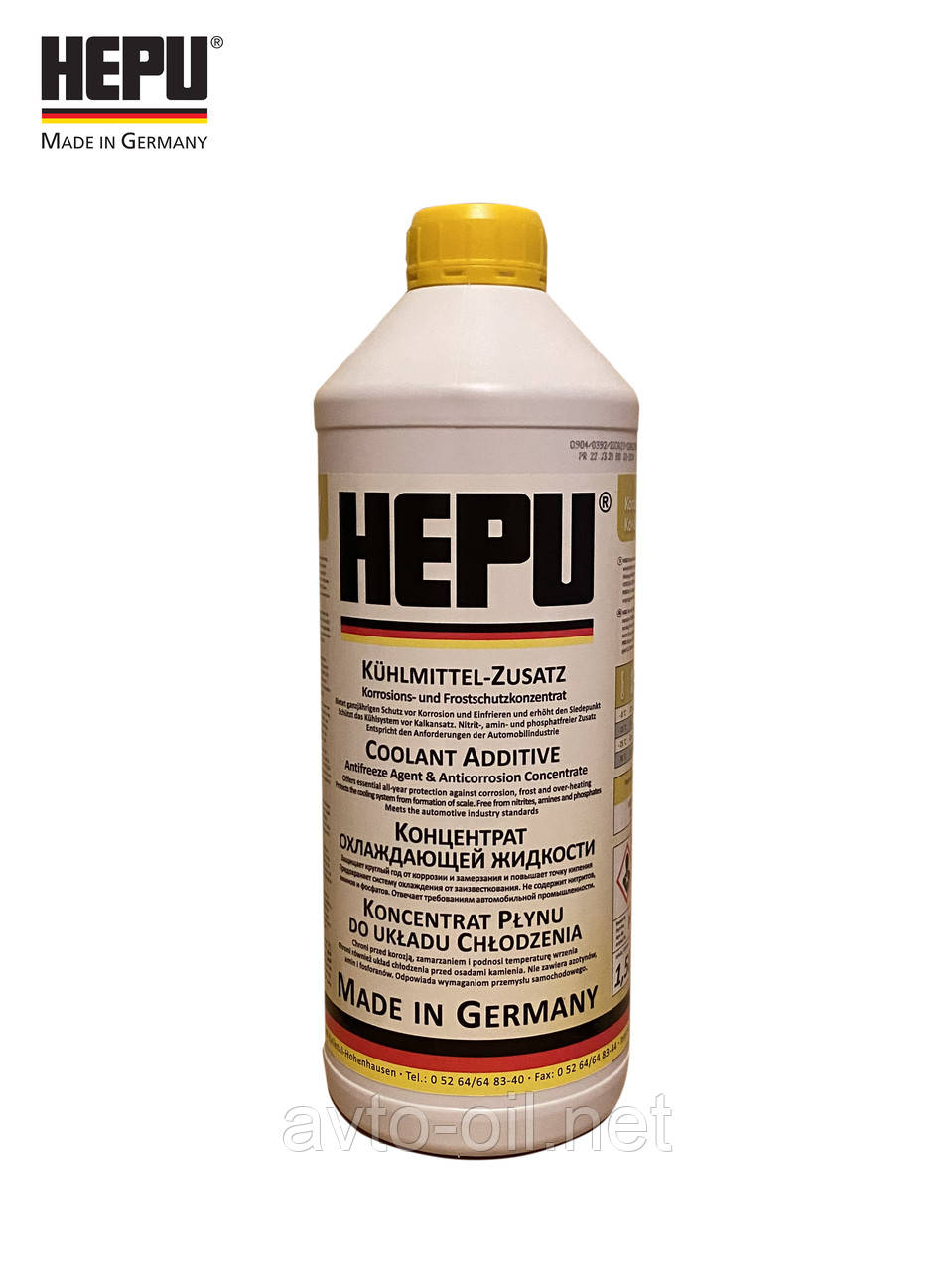 Антифриз - концентрат Hepu (жовтий) 1.5 л