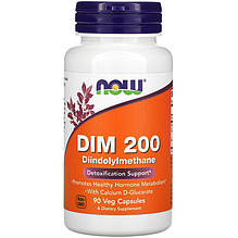 Дііндолілметан NOW Foods "DIM-200" підтримка репродуктивного здоров'я (90 капсул)