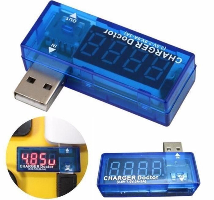 Цифровий USB Тестер Амперметр Вольтметр Контроль Зарядки Доктор