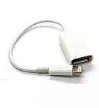 Адаптер USB OTG iPhone 5 6 7 iPad Перехідник Lightning, фото 3