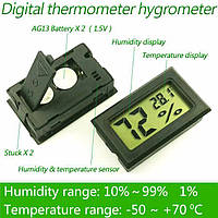 Гигрометр Цифровой Термометр Высокой Точности Влагомер + 2 батарейи