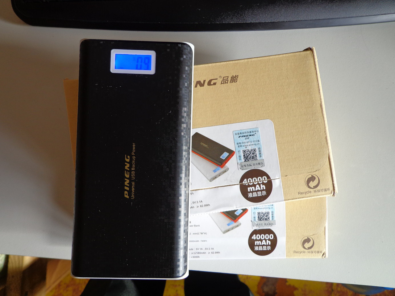Power Bank PINENG PN-920 40000mAh LCD Екран Зарядний