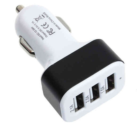 Автомобільна Зарядка 3 USB 5V 2.1 A від Прикурювача