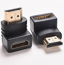 Перехідник Адаптер HDMI "куточок" 90° Подовжувач З'єднувач (тато-мама)