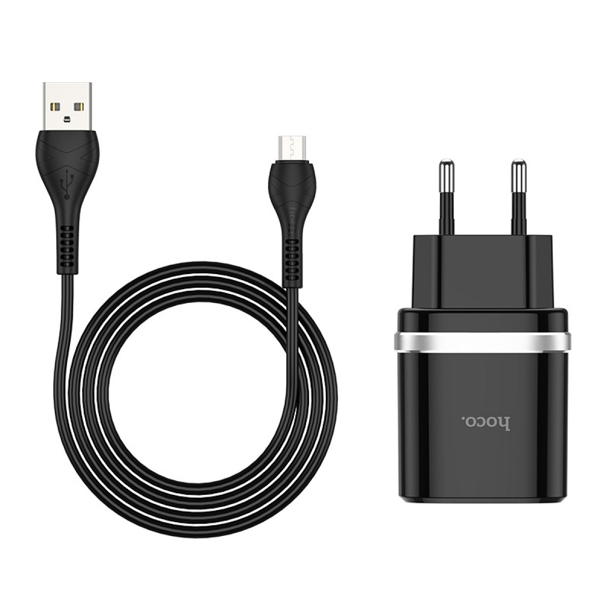 Мережевий зарядний пристрій Original Hoco C12Q Micro 1USB Smart QC 3.0 18 W Швидке заряджання