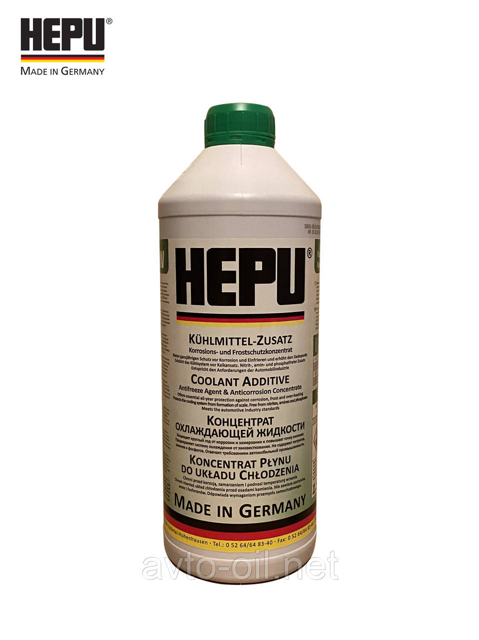 Антифриз концентрат HEPU (зелений) 1.5 л
