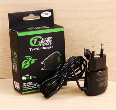 Адаптер Super Green V8 1500mAh Micro USB Зарядний пристрій